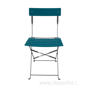 Outdoor Metal Folding Stretched Slat Chair(5Seat & 1Back)